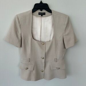 Generation Love Cropped Blazer with Gold Buttons -S